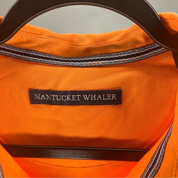 NWOT NANTUCKET WHALER Port Short Sleeve Polo Port Melon Large - Picture 3 of 4